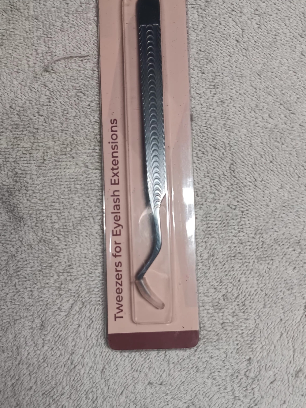 Stainless Steel Eyelash Extension Tweezer - Silver
